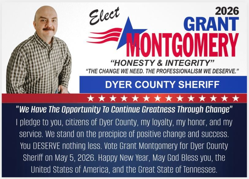 Grant Montgomery campaign flyer